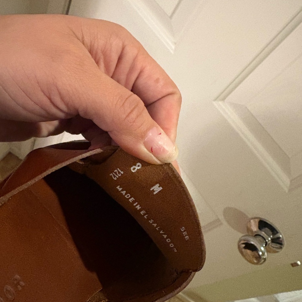 Freda Salvador D'ORSAY leather studded loafers size 8 - Picture 3 of 3